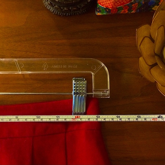 Vintage Apriori Sette Silk Red Pencil Skirt Size 4 - Picture 5 of 6